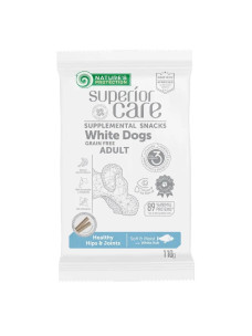Ласощі Nature's Protection Superior Care White Dogs Healthy hips & joints для собак усіх порід з білим забарвленням шерсті, 110 г (KIKNPSC47200)
