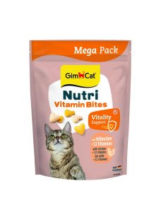 Витаминизированное лакомство для кошек GimCat Nutri Vitamin Bites мультивитамин с курицей , 425г, 650 шт