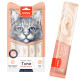 Лакомство для кошек Wanpy Creamy Lickable Treats Tuna & Salmon Ванпи влажный корм Тунец с лососем, 14г х 5 шт (RAC-52)
