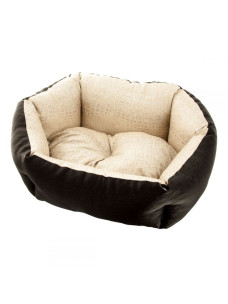 Лежак для собак KOKOS 1 лежанка кровать орнамент Природа 48х38х18 см