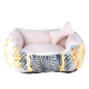 Мягкий лежак с бортами и с подушкой в форме кости Чарли №3 COLLAR (Коллар) 45х55х18см