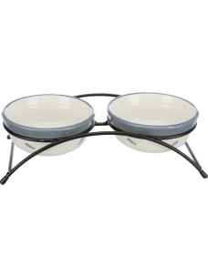 Подставка с мисками из керамики Trixie 24790 Eat on Feet для кошек, 12,5 см 250 мл, 2 штуки