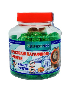 Засіб від щурів та мишей Щелкунчик 320 г брикет зелений арахіс