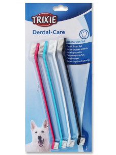 Набор двусторонних зубных щеток для собак 4 шт Trixie TX-2558