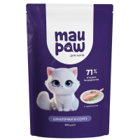 Полнорационный корм для взрослых кошек MAU PAW Кусочки в соусе с кроликом 100 г