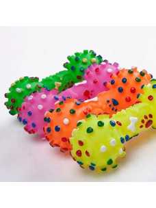 Игрушка Гантель резиновая с шипами