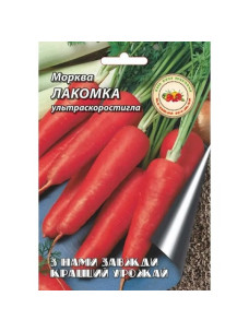 Насіння Морква 10г Лакомка ультрарання Кращий Урожай