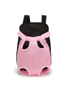 Сумка-рюкзак S сетка розовый 28*18см