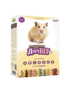 Витаминизированный корм для хомяков ЛориВит +,  1 кг