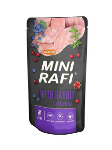 Вологий корм для собак малих порід Dolina Noteci Rafi Mini пауч з кроликом, 150 г