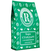 Сухой корм для кошек Ройчер Стандарт с говядиной 10 кг