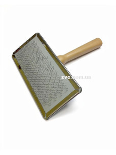 Пуходерка Ginger Pro PI1013 деревянная ручка 12х13,5см большая