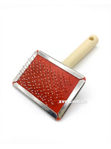 Пуходерка Ginger Pro PI1021 деревянная ручка с напылением 6,3х12см маленькая