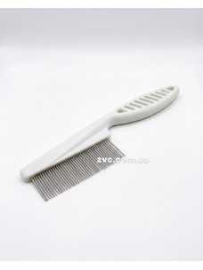 Расческа Ginger Pro PI1402 металлическая пластиковая ручка густой зуб 3,8х18,5см