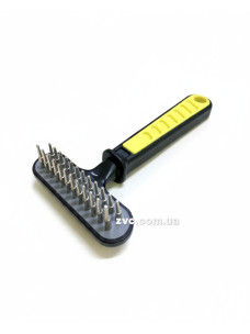 Грабли Ginger Pro PI1421 двухряд редкий зуб 7,5х15см