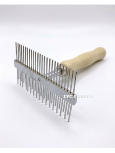 Грабли Ginger Pro PI1441 двухсторонние металические деревянная ручка 10х12,5см