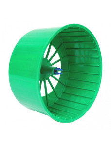 Беговое колесо барабан пластмассовый для хомяка с защелкой 14 см, цельный, Лори НП008