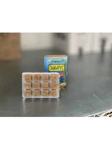 Замороженный корм для аквариумных рыб Аквария Гаммарус (Блистер 24 шт) 100 мл