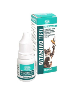 Витамино Про капли жидкий премикс для котов, собак и декоративных птиц , 10мл УЗВПП