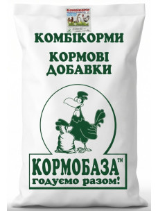 Комбікорм ТМ Кормобаза Кури/Качки/Гуси Відгодівля 25кг