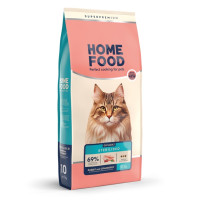 Сухой корм Home Food Кролик и клюква для взрослых стерилизованных/кастрированных кошек, 10 кг