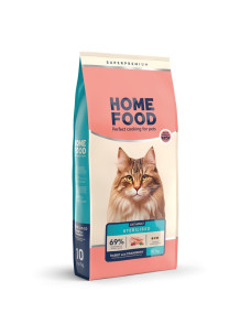 Сухий корм Home Food Кролик та журавлина для дорослих стерилізованих/кастрованих котів, 10 кг