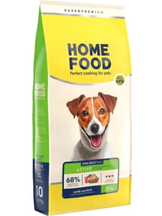 Сухой корм Home Food Ягненок с рисом для активных взрослых собак и юниоров малых пород,10 кг