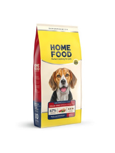 Беззерновой гипоаллергенный сухой корм Home Food Мясо утки с нутом для взрослых собак средних и крупных пород, 10 кг