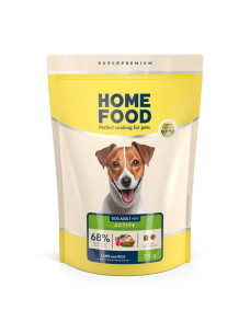 Сухой корм Home Food Ягненок с рисом для активных взрослых собак и юниоров малых пород, 700 г
