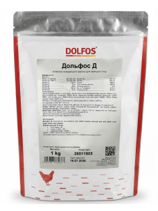 Премікс Dolfos Дольфос Д для птиці 1кг