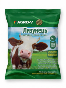 Премикс ЭКО AGRO-V Лизунец для КРС, 1кг 8010