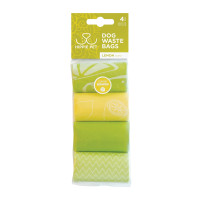 Пакеты для уборки за животным Hippie Pet Waste Bags Lemon Scented с ароматом лимона 4х15 шт, MPHIP63483