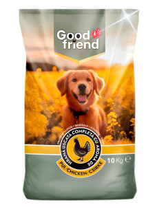 Сухой корм для взрослых собак всех пород Good Friend курица, 10кг, Гуд Френд
