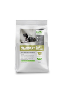Гипоаллергенный сухой корм для больших и средних пород собак StarDeyl Standart Курица и Телятина, KS-3-1, 10кг СтарДейл