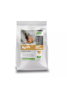 Гипоаллергенный сухой корм для щенков больших и средних пород собак StarDeyl Puppy Курица и Телятина, KS-4-1-1, 10кг СтарДейл