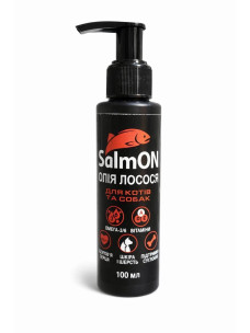 Масло лосося Salmon для кошек и собак, Омега-3 и 6, 100 мл