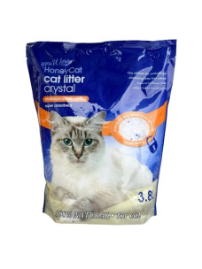Силикагелевый наполнитель для кошачьего туалета Honey Cat Crystal, 3,8л