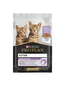 Влажный корм для котят Purina Pro Plan Kitten Healthy Start Про План с индейкой в соусе, 85 г 3453