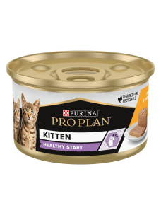 Влажный корм для котят Purina Pro Plan Kitten Healthy Start Мус с курицей, 85 г консерва