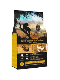 Сухий корм для кошенят Ambrosia Grain Free Kitten & Cat Fresh Turkey & Chicken зі свіжою індичкою та куркою, 1,5 кг 832224