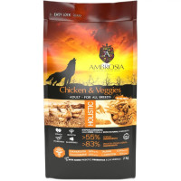 Сухой корм для взрослых собак всех пород Ambrosia Grain Dog Adult Chicken & Veggies курица и овощи, 12 кг 583936