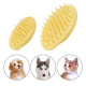 Силиконовая щетка Doggy Man Honey Smile  для вычесывания шерсти собак и котов 9,5х6см