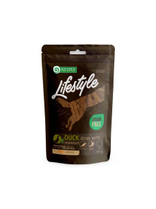 Ласощі для собак Nature's Protection Lifestyle Duck dices with seaweed скибочки качки з морською капустою, 75 г (SNK46143)