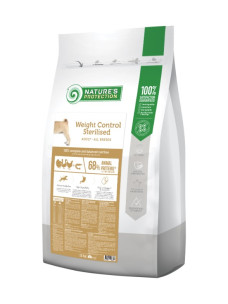 Сухий корм Nature's Protection Weight Control Sterilised AII Breeds з м'ясом птиці для дорослих собак усіх порід, схильних до повноти та після стерилізації, 12 кг (NPS45661)
