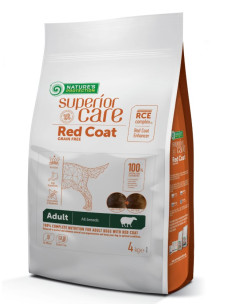 Сухий беззерновий корм Nature's Protection Superior Care Red Coat Grain Free Adult Small Breeds with Lamb з м'ясом ягняти для дорослих собак малих порід з рудим забарвленням шерсті, 4 кг (NPSC47236)