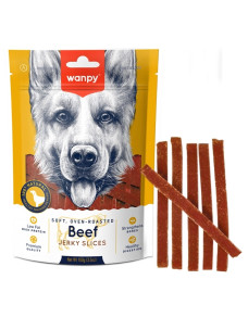 Лакомство для собак Wanpy Soft Beef Jerky Slices филе говядины вяленое слайсы МА-04S, 100г Ванпи