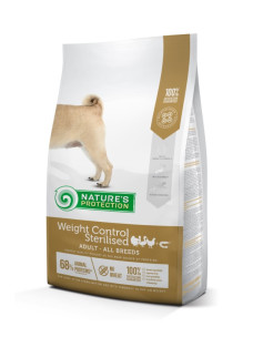 Сухий корм Nature's Protection Weight Control Sterilised AII Breeds з м'ясом птиці для дорослих собак усіх порід, схильних до повноти та після стерилізації, 4 кг (NPS45660)