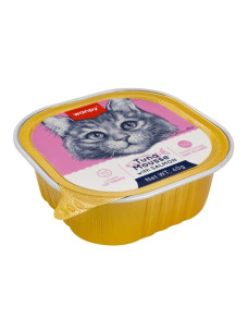 Вологий корм консерви для котів Wanpy Mousse Tuna&Salmon Мусс Тунець з лососем AT-12, 40 г Ванпі