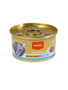 Вологий корм консерви для кошенят Wanpy Gourmet Gold Paste Chicken Паштет з куркою TNC-24К, 85г Ванпі