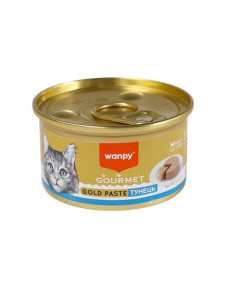 Вологий корм консерви для котів Wanpy Gourmet Gold Paste Tuna Паштет з тунцем TNC-25, 85г Ванпі